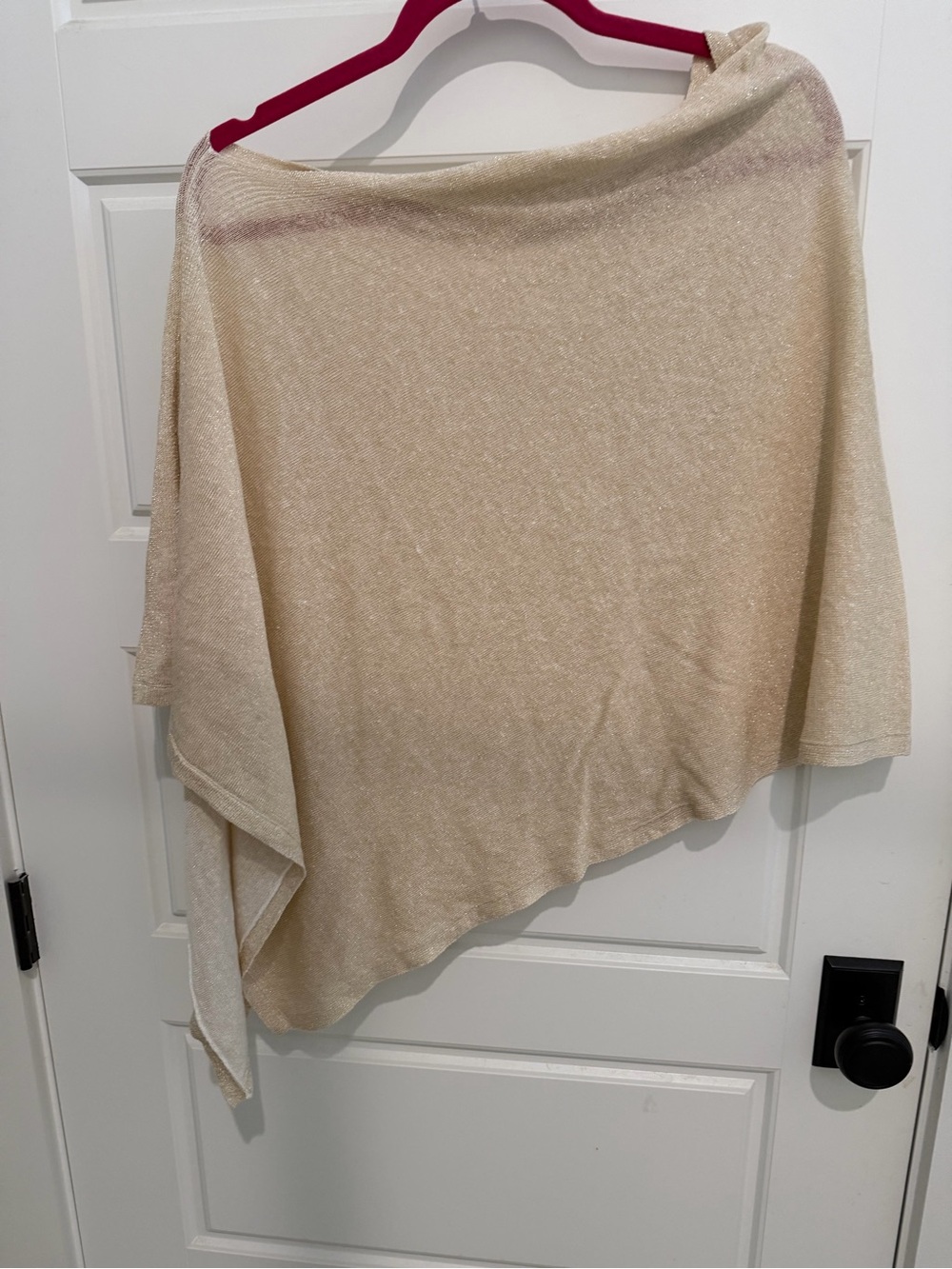 Lilly Pulitzer Metallic Gold Poncho Wrap EUC